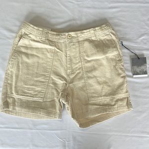 Onia Jumbo Corduroy Expedition Shorts in Swan Ivory